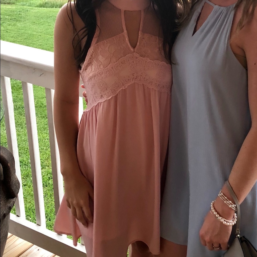 Pink boutique dress worn once